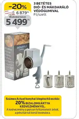 Auchan 3 betétes dió- és mákdaráló védőgumival ajánlat