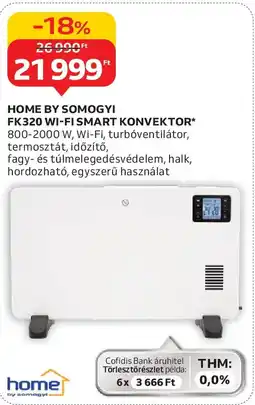 Auchan Home by somogyi fk320 wi-fi smart konvektor ajánlat