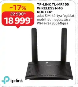 Auchan Tp-link tl-mr100 wireless n 4g ajánlat