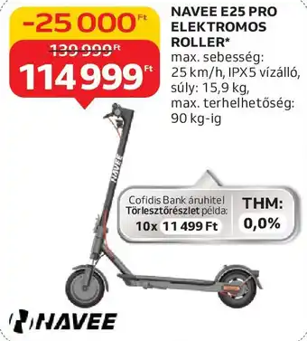 Auchan Navee e25 pro elektromos roller ajánlat