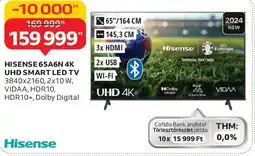 Auchan Hisense 65a6n 4k uhd smart led tv ajánlat