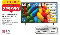 Auchan Lg 65nano80a3b 4k ai smart tv ajánlat