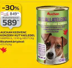 Auchan Auchan kedvenc konzerv kutyaeledel ajánlat