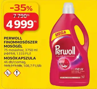 Auchan Perwoll finommosószer mosógél ajánlat