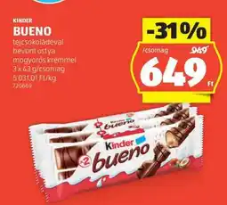 ALDI KINDER Bueno ajánlat
