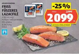 ALDI GOLDEN SEAFOOD Friss Fűszeres Lazacfilé ajánlat