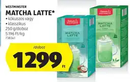ALDI WESTMINSTER MATCHA LATTE ajánlat