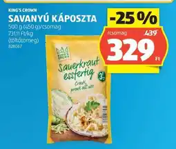 ALDI KING'S CROWN SAVANYÚ KÁPOSZTA ajánlat