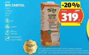 ALDI MYWAY BIO ZABITAL ajánlat