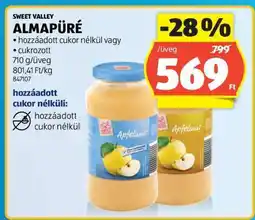 ALDI SWEET VALLEY ALMAPÜRÉ ajánlat