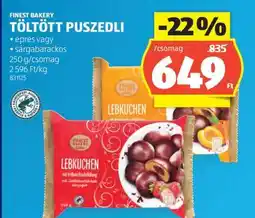 ALDI Finest Bakery Töltött Puszedli ajánlat