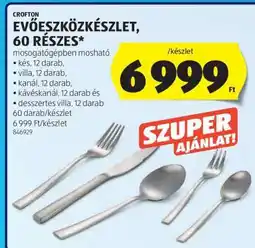 ALDI CROFTON EVŐESZKÖZKÉSZLET, 60 RÉSZES ajánlat