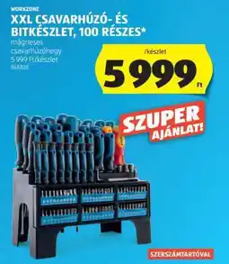 ALDI WORKZONE XXL Csavarhúzó- és Bitkészlet, 100 részes ajánlat