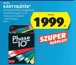 ALDI Mattel Kártyajáték ajánlat