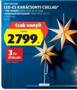 ALDI LED-ES KARÁCSONYI CSILLAG ajánlat