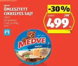 ALDI MEDVE ÖMLESZTETT CIKKELYES SAJT ajánlat