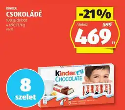 ALDI KINDER Csokoládé ajánlat