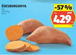 ALDI Édesburgonya ajánlat