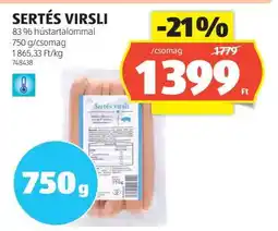 ALDI Sertés virsli ajánlat