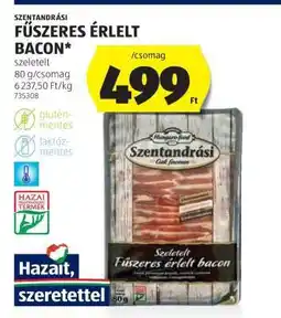 ALDI Szentandrási Fűszeres Érlelt Bacon ajánlat