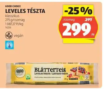 ALDI GOOD CHOICE LEVELES TÉSZTA ajánlat