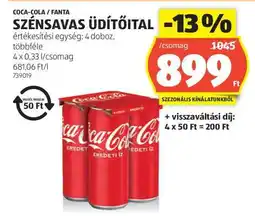 ALDI Coca-Cola, Fanta szénsavas üdítőital ajánlat