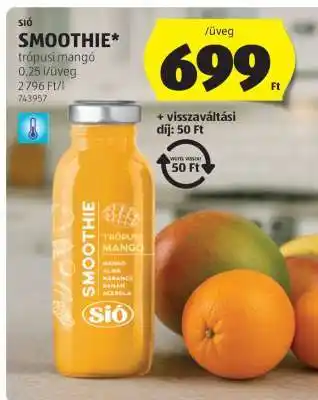 ALDI Sió Smoothie Trópusi Mangó ajánlat