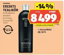 ALDI TATRATEA EREDETI TEALIKŐR ajánlat
