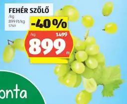 ALDI Fehér szőlő ajánlat