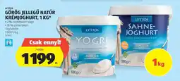 ALDI LYTTOS Görög JELLEGŰ Natúr Krémjoghurt, 1 kg ajánlat