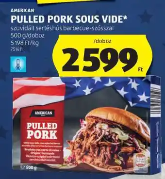 ALDI Pulled Pork Sous Vide ajánlat