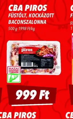 CBA CBA Piros Füstölt, Kockázott Baconszalonna ajánlat