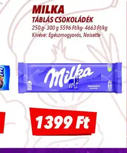CBA Milka Táblás Csokoládék ajánlat