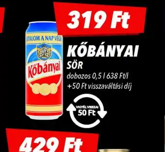 CBA Kőbányai Sör ajánlat