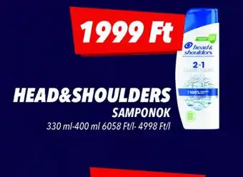 CBA Head & Shoulders Samponok ajánlat