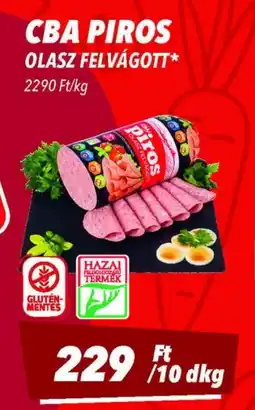 CBA Cba piros olasz felvágott ajánlat