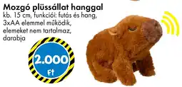 Tedi Mozgó plüssállat hanggal ajánlat