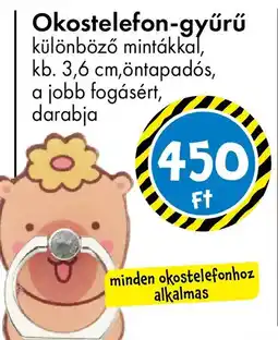 Tedi Okostelefon-gyűrű ajánlat