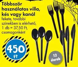 Tedi Többször használatos villa, kés, kanál ajánlat