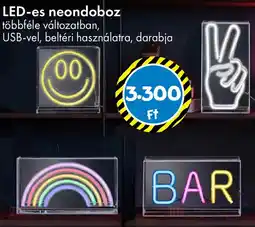 Tedi LED-es neondoboz ajánlat