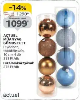 Auchan ACTUEL Műanyag Gömbszett ajánlat