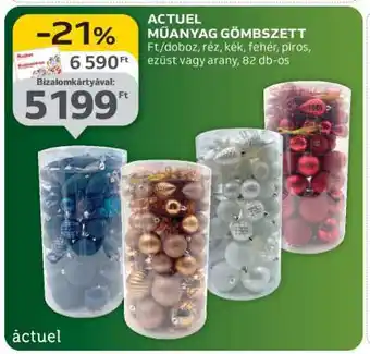 Auchan ACTUEL Műanyag Gömbszett ajánlat