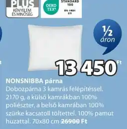 JYSK NONSNIBBA párna ajánlat