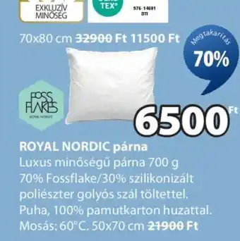JYSK ROYAL NORDIC párna ajánlat