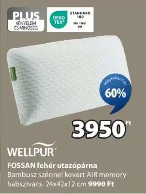 JYSK WELLPUR FOSSAN fehér utazópárna ajánlat