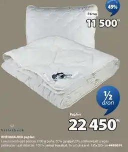 JYSK RHEUMALIND paplan ajánlat