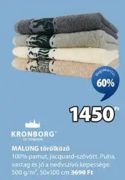 JYSK KRONBORG MALUNG törölköző ajánlat