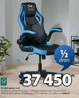 JYSK VOJENS gamer szék ajánlat