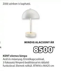 JYSK KENT elemes lámpa ajánlat