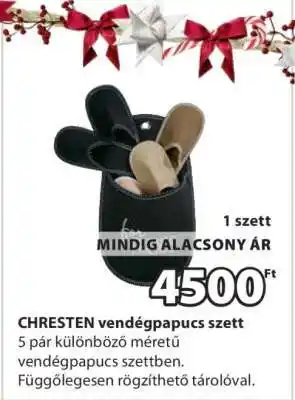 JYSK CHRESTEN vendégpapucs szett ajánlat